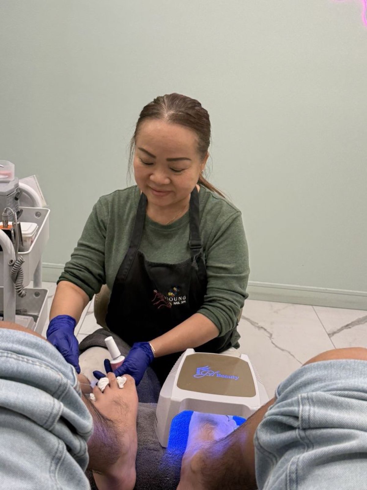 Spa pedicure service at Byoung Nails & Spa